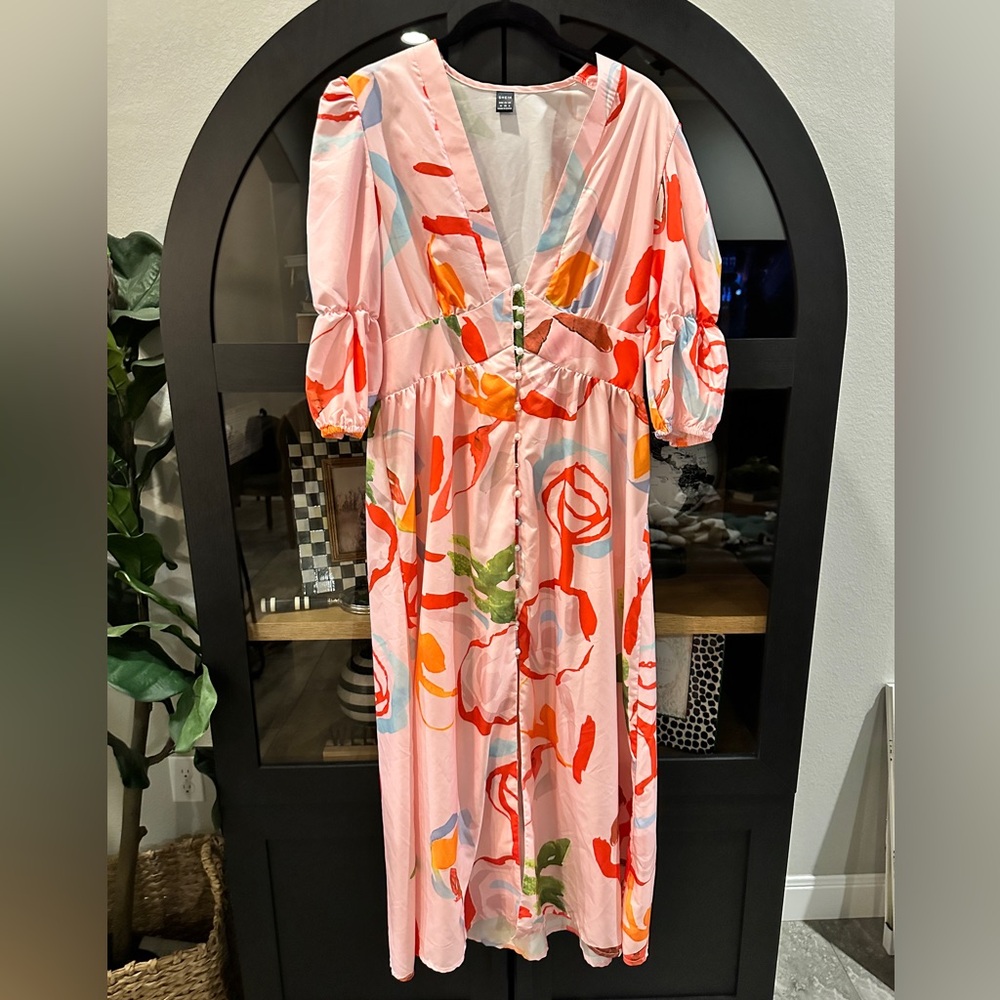 shein floral dress | size medium